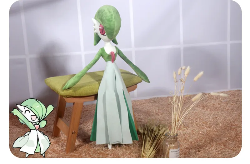 Японская аниме игра Покемон Gardevoir плюшевые игрушки кукла 60 см Kawaii подарок для