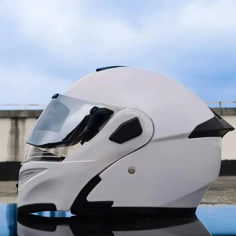 

Motorcycle helmets, visor helmets, men and women winter double mirror full-cover helmets, universal in all seasons, two gifts