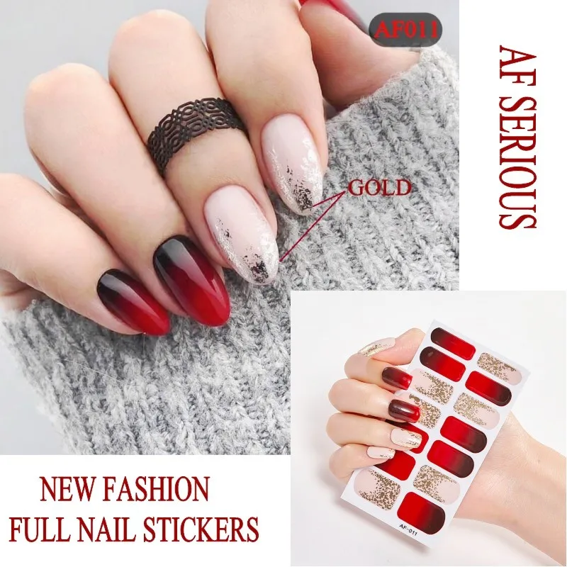 1 лист 3D слайдер для ногтей наклейки с автофокусом блестящие декоративные