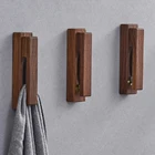 Держатель для полотенец, небольшой бытовой настенный деревянный крючок, вешалка для полотенец, сумок, одежды