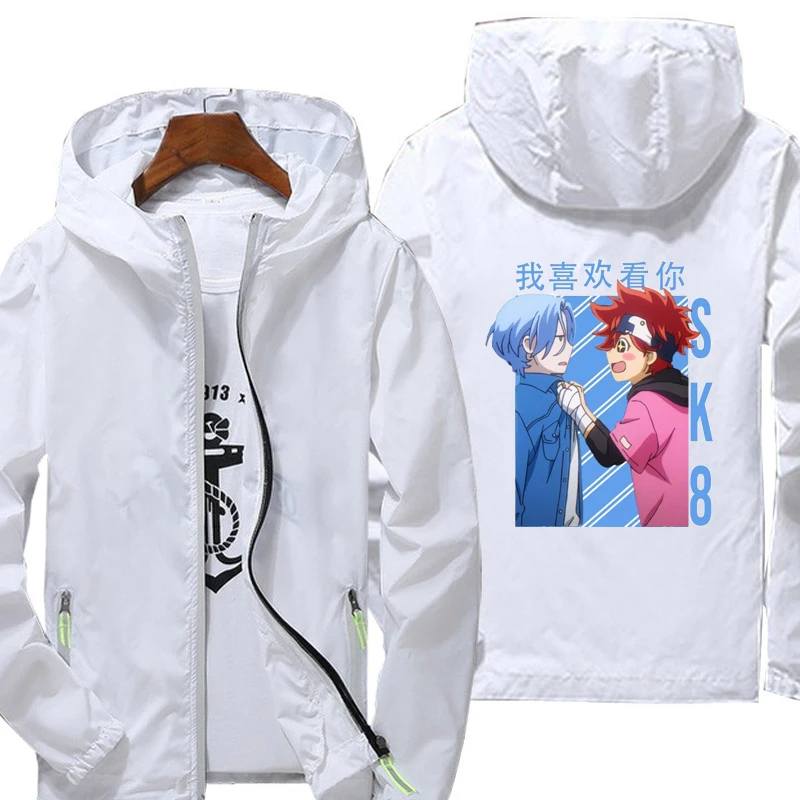 

Summer spring Anime SK8 The Infinity Jacket men windbreaker zipper Hoody jacket Streetwear Sportswear women thin Jacket