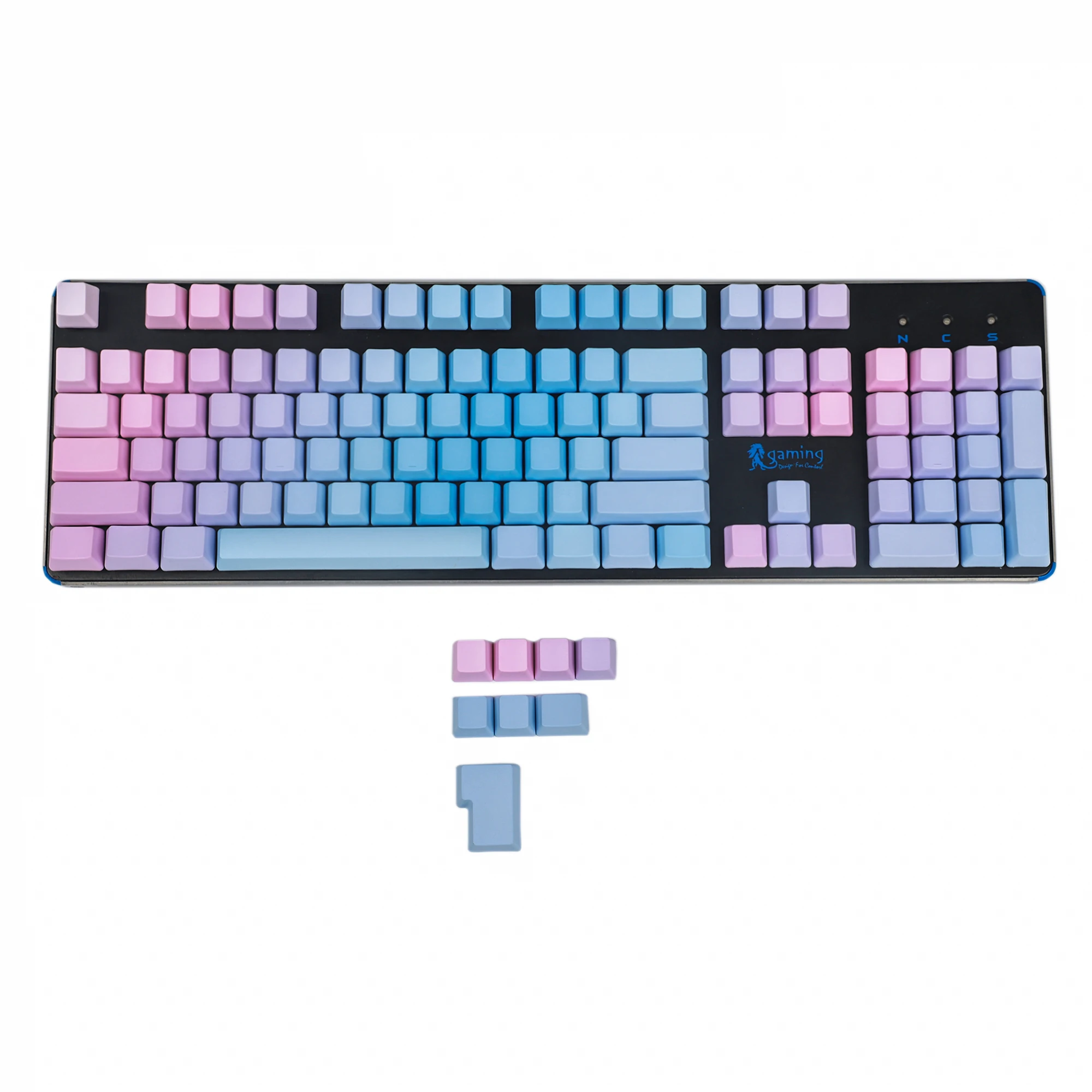 YMDK закат градиент OEM профиль 108 ANSI ISO окрашенная Толстая клавиатура PBT для