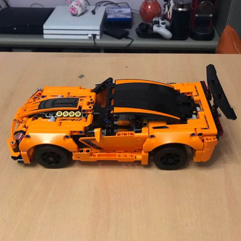 Новый Technic 2 в 1 Chevrolet Corvette ZR1 спортивный автомобиль 42093 городские строительные