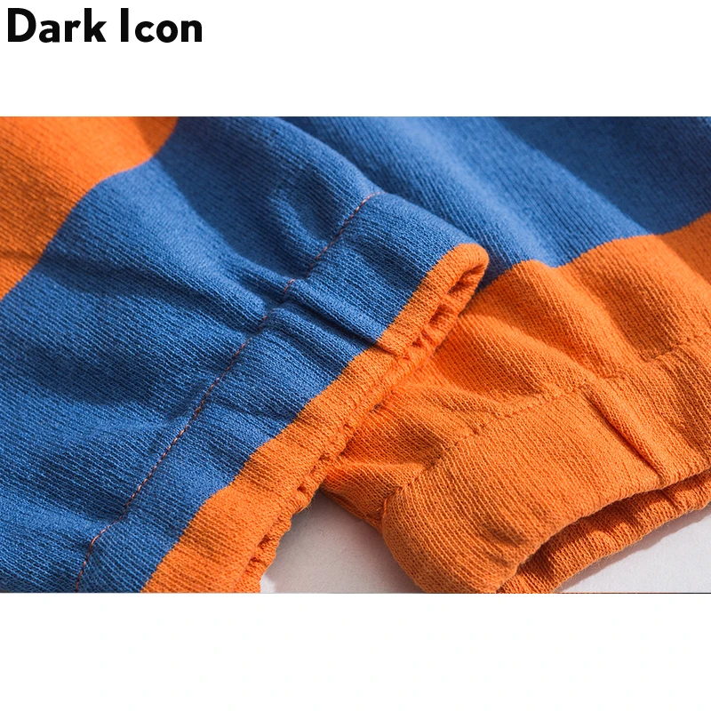 Темно икона полосатый уличный мужские толстовки негабаритных хип хоп толстовка