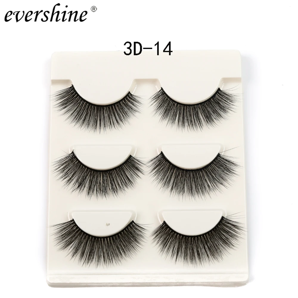 Eyelashes 3D Mink False Lashes Thick long HandMade Fake Makeup Eyelash kit beautiful package #3D-14 | Красота и здоровье