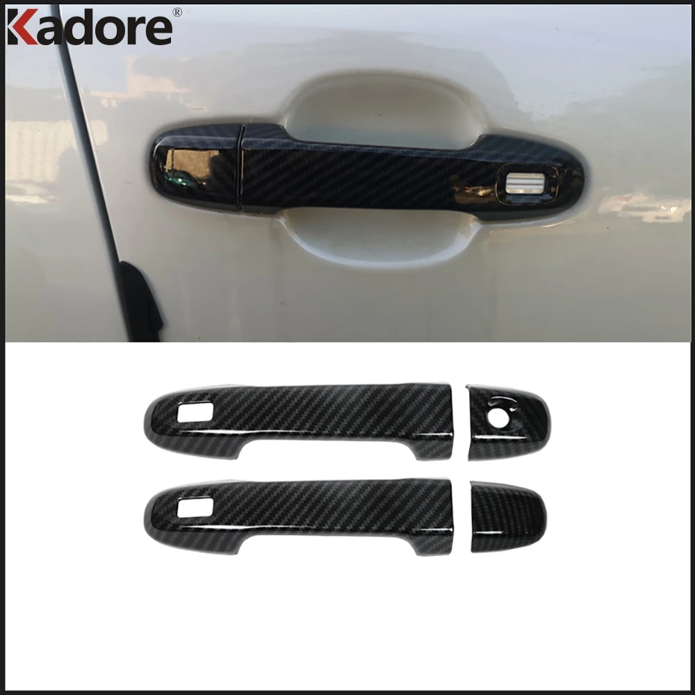Для Toyota CHR C HR 2016 2017 2018 2019 углеродного волокна спереди дверные ручки крышки