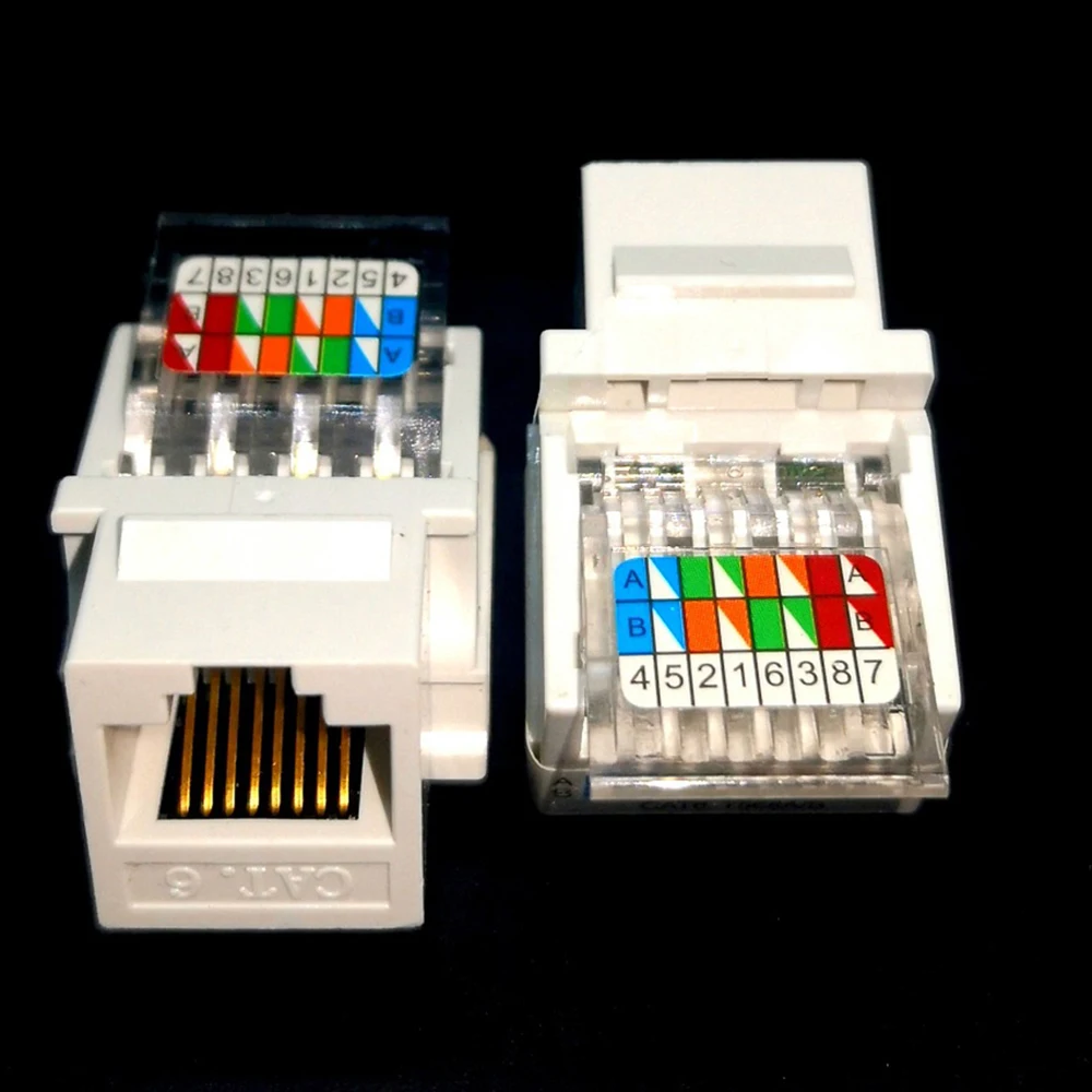 Гнездовой разъем RJ45 Cat6 UTP сетевой модуль для настенной пластины бесплатный