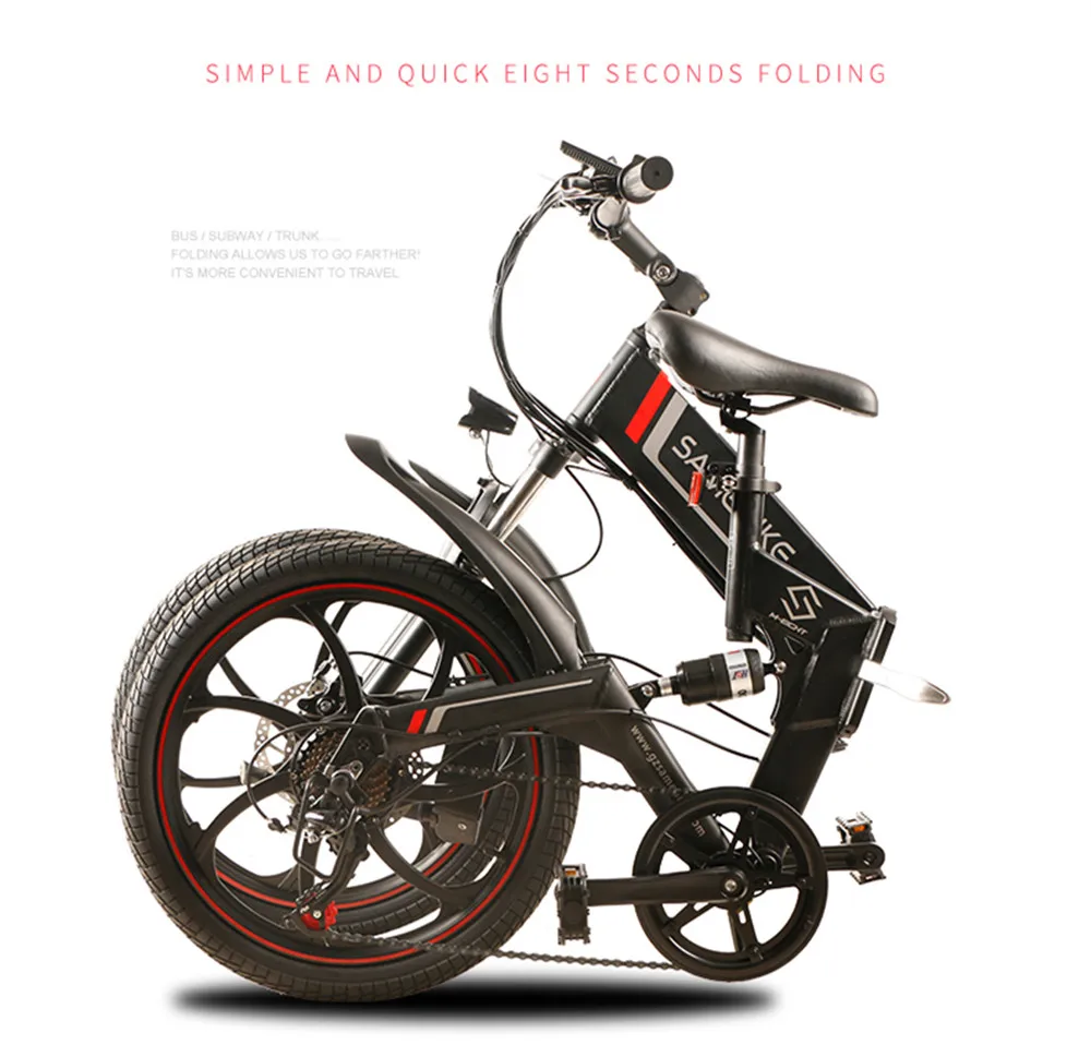 Электрический велосипед 48 в два колеса с одним приводом 350 Вт умный мощный скутер