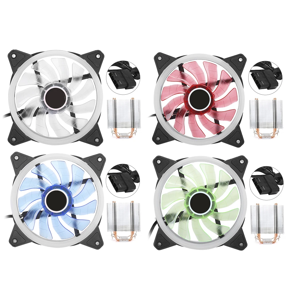 Кулер для процессора ультра тихий 4 латунный радиатор с тепловой трубкой 775AMD1155