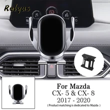 Car Wireless Charger Car Mobile Phone Holder Mounts Stand Bracket For Mazda CX-5 CX-8 CX5 CX8 2017-2020 Auto Accessories