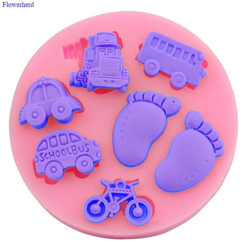 Автомобильная форма для торта сделай сам силиконовый инструмент выпечки поднос