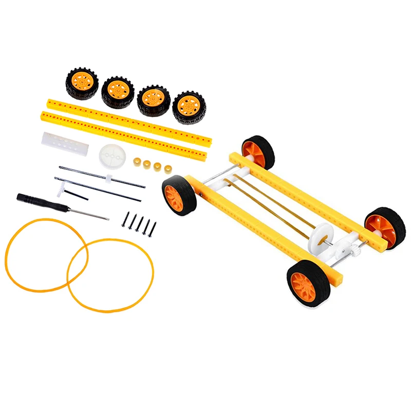 

DIY Wood Pull Back Car Toy Model Rubber Band Pull Back Car Toy DIY Materials Kit
