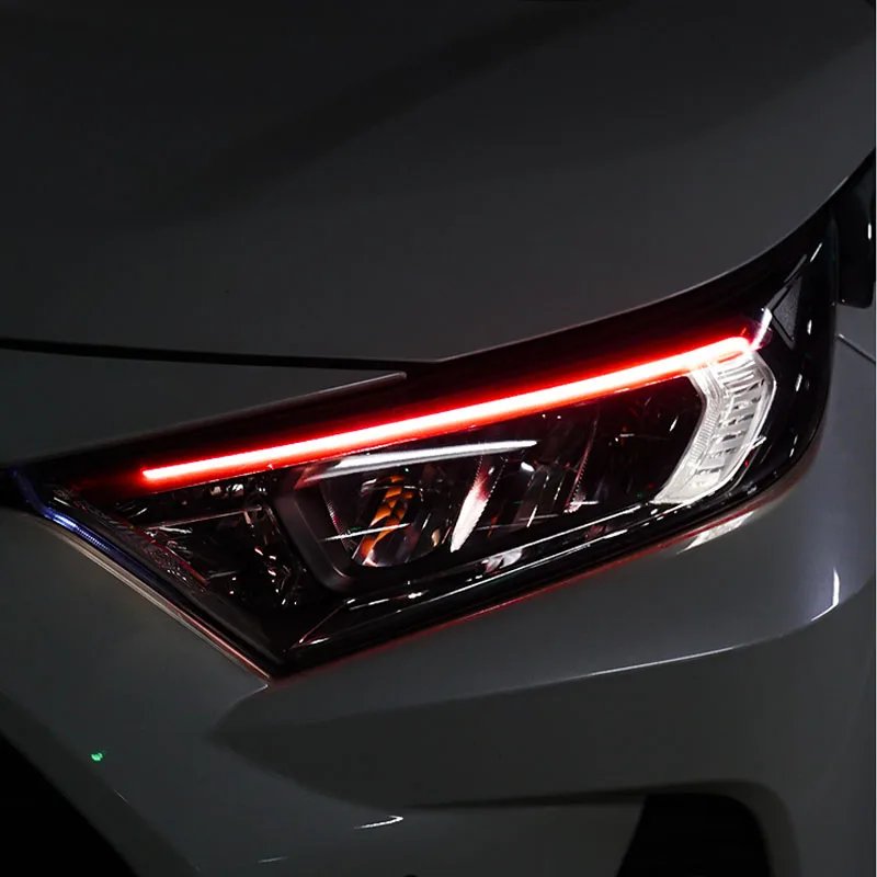 2 шт. светодиодные дневные ходовые огни указатели поворота для Toyota RAV4 RAV-4 2019 2020