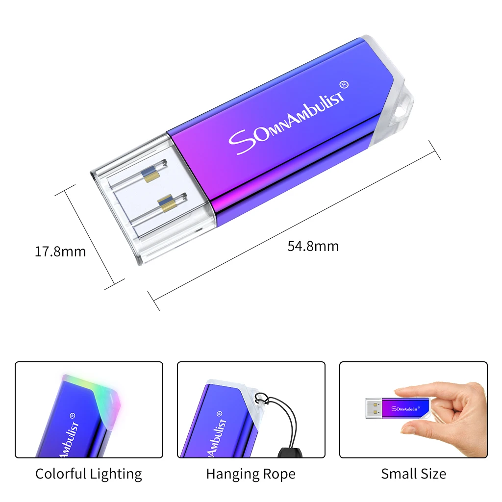 USB флеш-накопитель Boutique USB3.0 цветной градиентный 64 ГБ 32 16 8 4 флеш-карта памяти