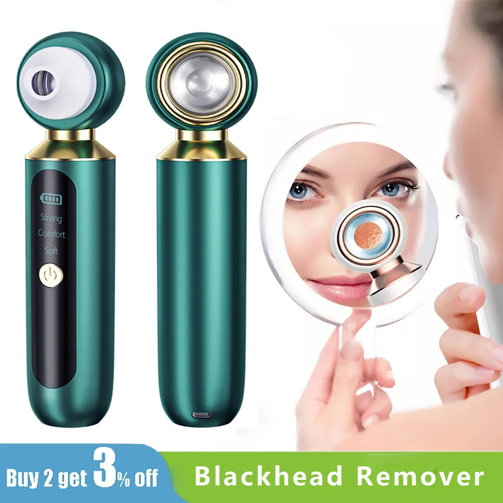 

Вакуумное увеличительное стекло для удаления черных точек, с 3 всасывающими головками