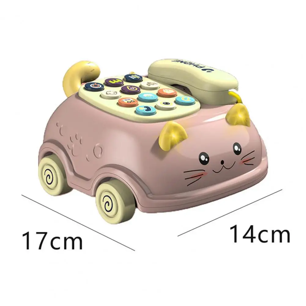 

Rotary Phone Toys Strong Resistance Cultivate Cognition Electronic Educate Learning Music Phone Kid Montessori Toys for Children