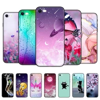 for iphone 7 8 case silicon soft tpu shell cover for apple iphone 7 8 plus bag funda coque etui bumper paiting black tpu case