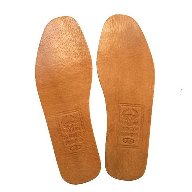 

1Pair Men Women Thin Breathable Leather Shoe Insoles Large Size Absorb Sweat Deodorant Replacement Inner Soles Shoe Insole Pads
