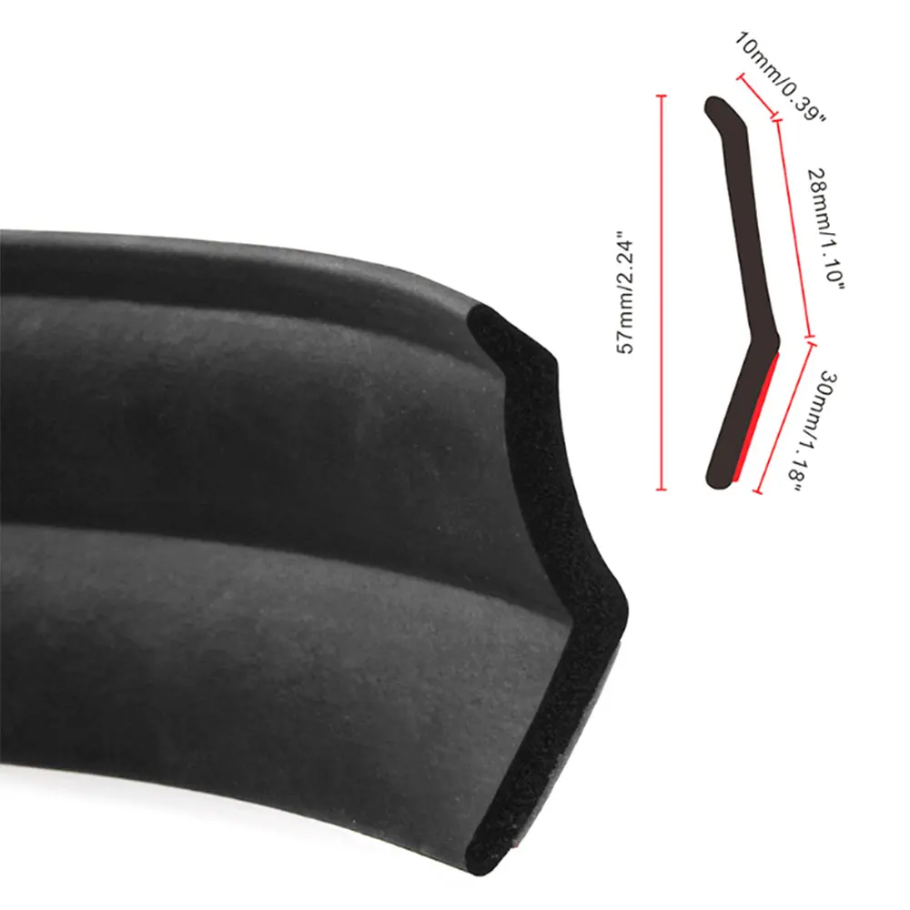 2 5 м Универсальный Автомобильный резиновый протектор для юбки губ бампер бампера