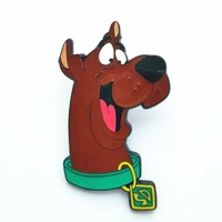 hbswui green car dog brooch bag clothes lapel pin cartoon comics badge tv series fshion metal jewelry gifts for woman girl boy