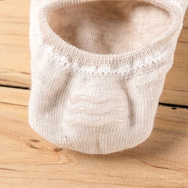 

1 Pair Ankle Socks Women Cotton No Show Non-slip Short Boat Invisible Soft Heart Spring Summer Kawaii Indoor Sock Slippers