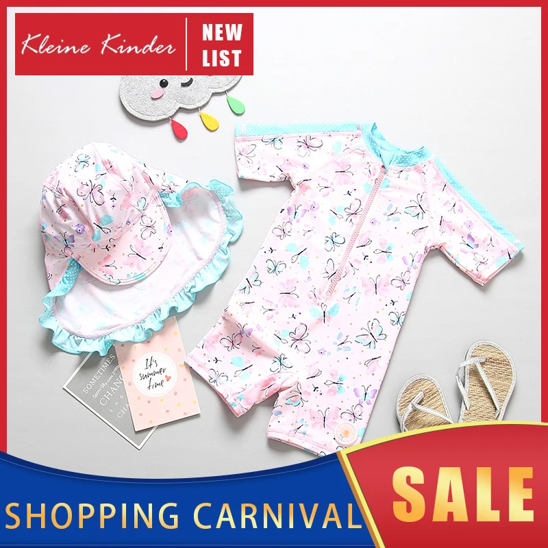 

Swimwear Girl upf50 Sunscreen Children's Swimsuit Floral Print Child Bathing Clothes Beach Baby Girl Swimming Suit for Children