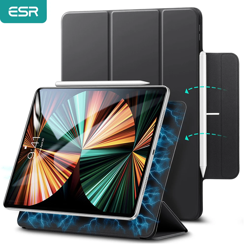 Чехол ESR для iPad Pro 2021 чехол 11 12 9 Магнитный Тонкий тройного сложения 2020 умный