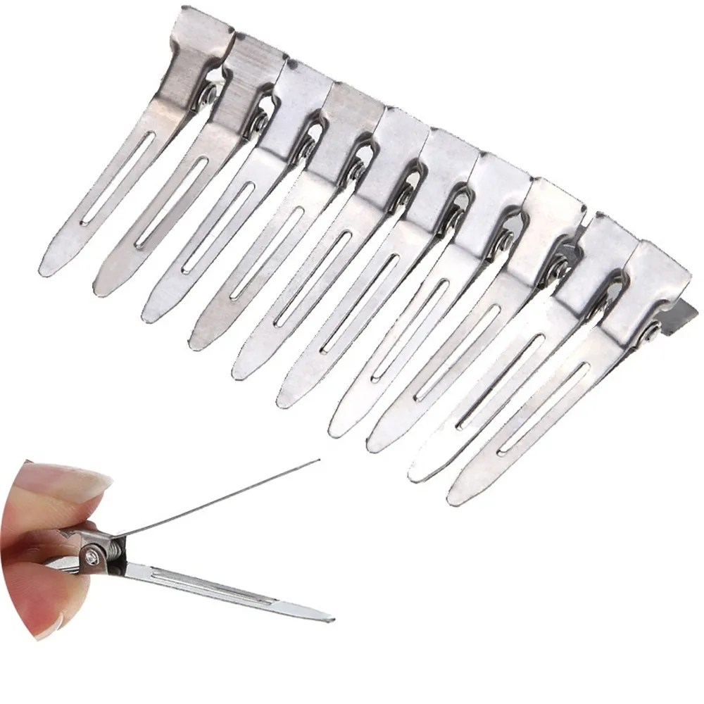 50 шт. модный прочный металлический зажим для волос утка инструмент укладки