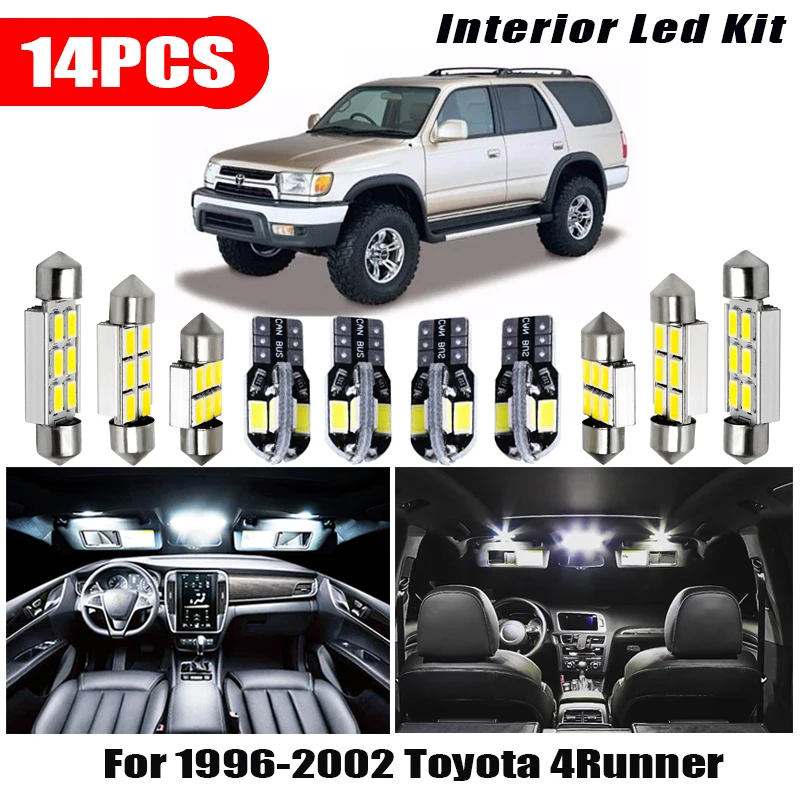 14 шт. автомобильные аксессуары белые внутренние светодиодные лампы комплект для