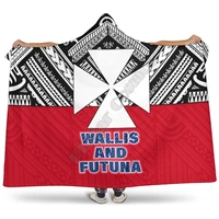 wallis and futuna hooded blanket polynesian design 3d printed wearable blanket adults kids various types hooded blanket