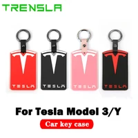 car key case for tesla protector silicone card cover model 3 y accessories