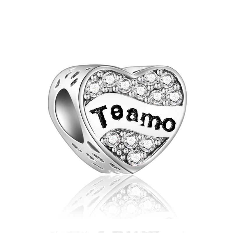 Фирменные модные хрустальные цветы Корона Крест медведь злые сердца шармы