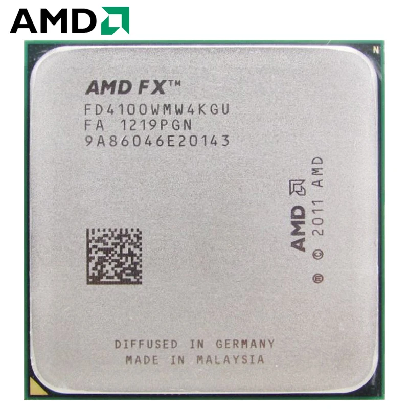Процессор AMD FX4100 FX 4100 3 6 ГГц 4 ядра б/у разъем AM3 + 95 Вт|Процессоры| |