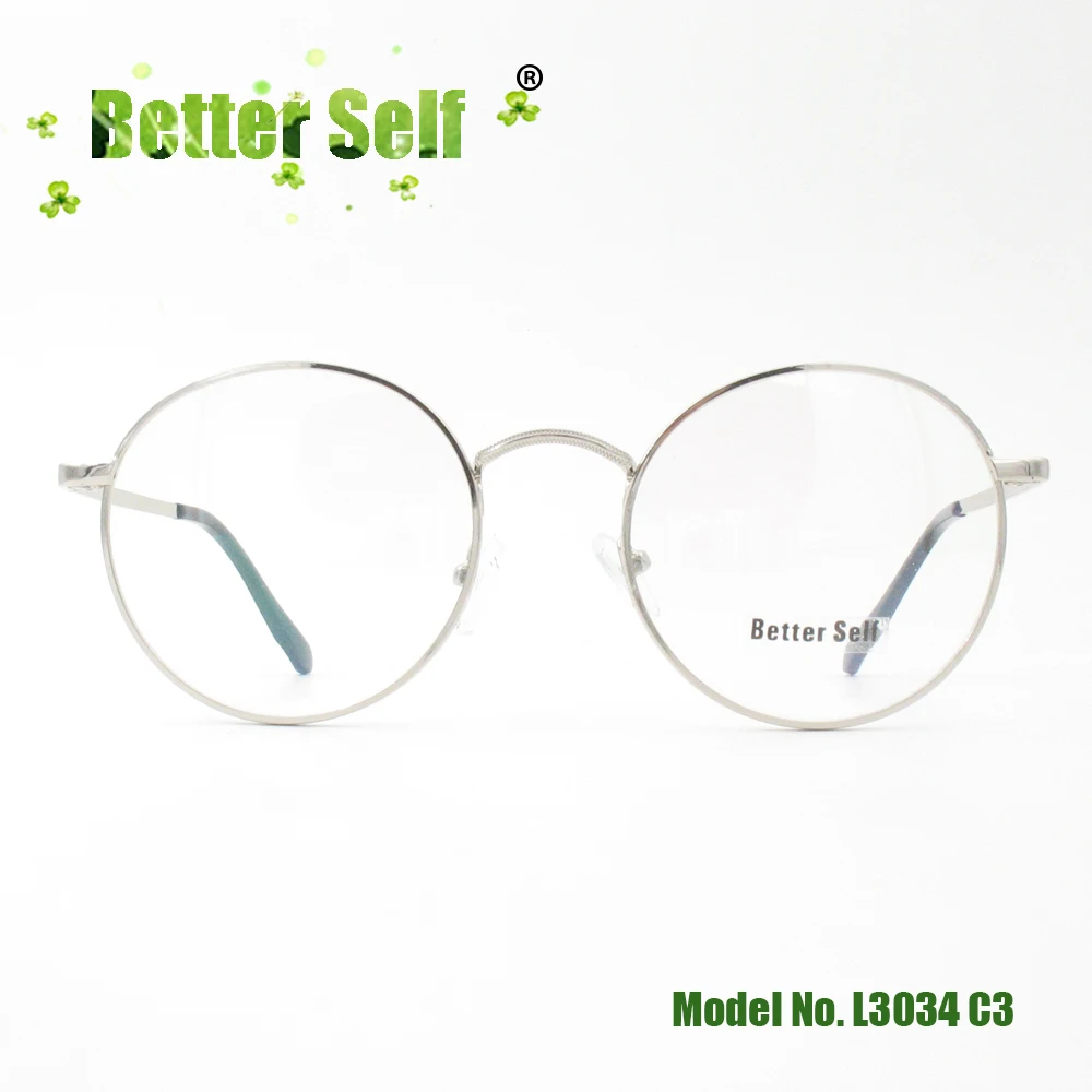 Мужские прозрачные очки из сплава с линзами в стиле ретро круглые компьютерные