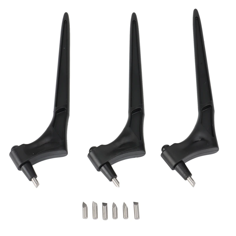 3 ремесленных инструмента нож из нержавеющей стали вращающийся на 360 градусов