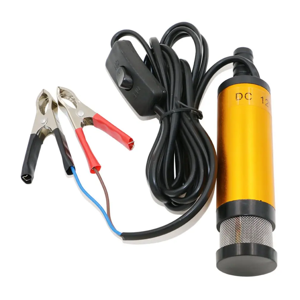

Portable Mini 12v DC Electric Submersible Pump / 38mm For Pumps Diesel Oil Water Aluminum Alloy Shell 12L / min
