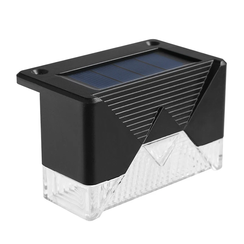 

1Pcs LED Solar Lamp Path Stair Outdoor Waterproof Wall Light Garden Landscape Step Deck Lights Balcony Fence Solar Lights