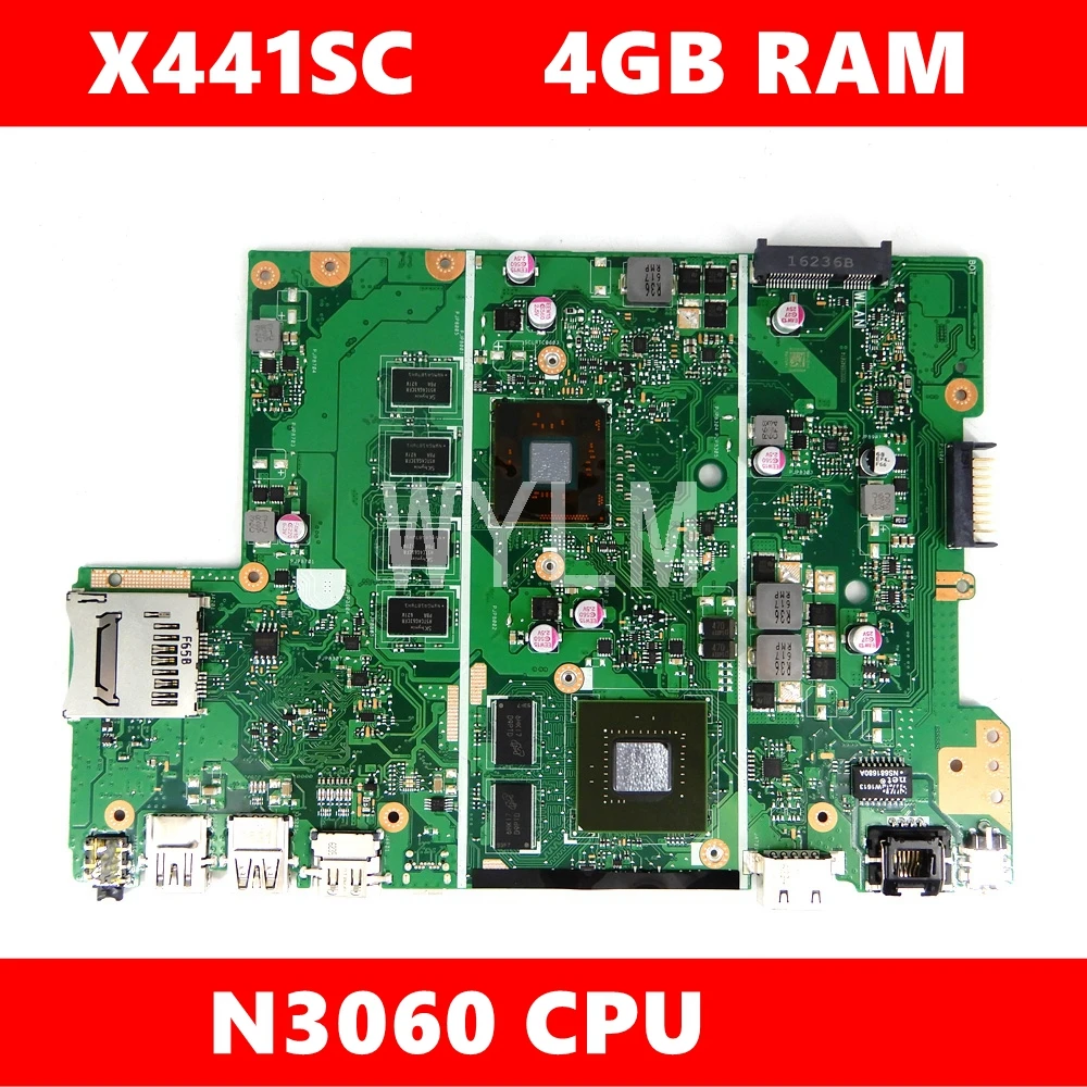 X441SC материнская плата N15V GL1 KA A2 N3060 Процессор 4 Гб Оперативная память REV2.0 для ASUS X441S