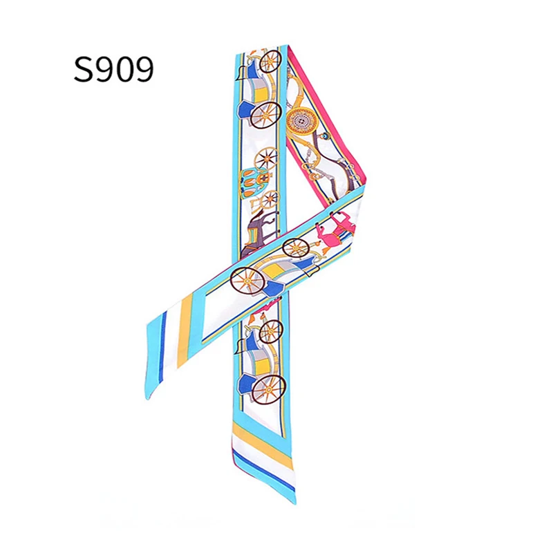 Женский шелковый шарф с принтом TOYOOSKY 2019 модный головной платок длинные шарфы