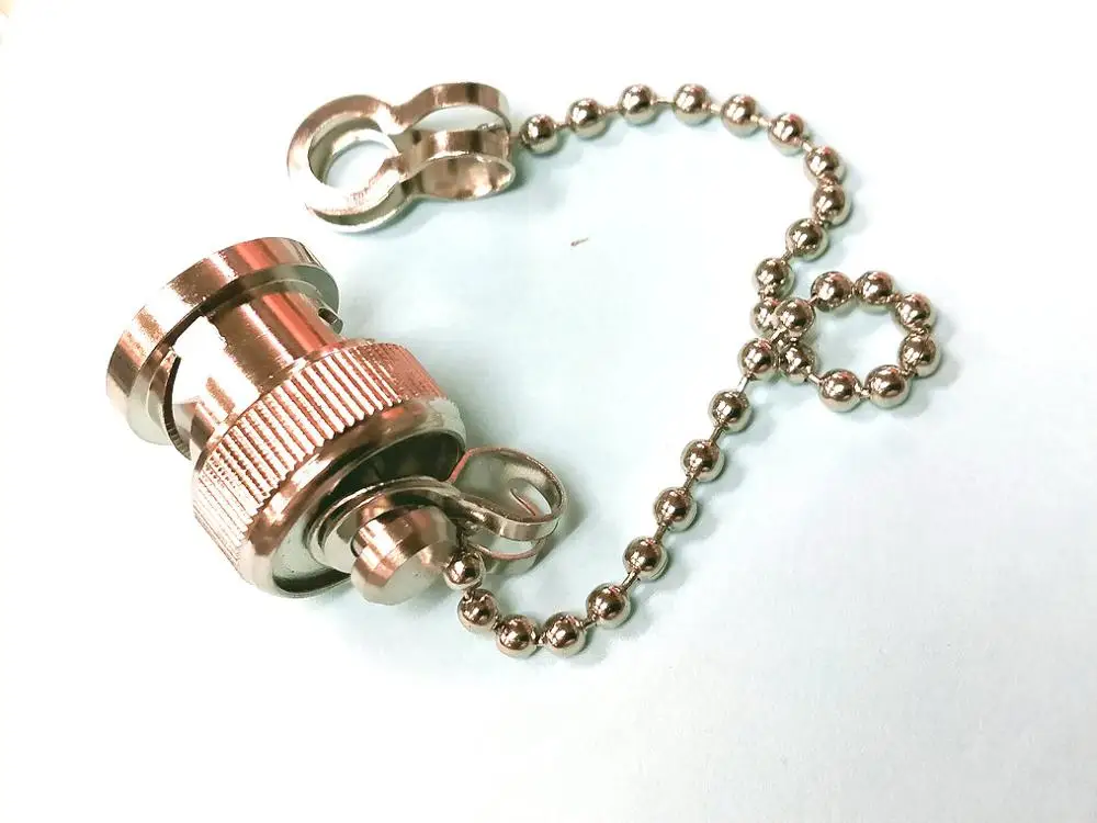 20 шт латунный BNC Женский защитный Пылезащитный колпачок с цепью для RF