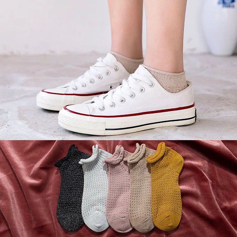 

frilly mesh socks korean fashion style calcetines mujer harajuku skarpetki damskie chaussettes women japan woman cotton white