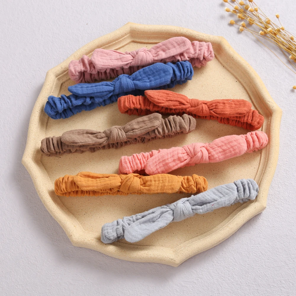 

Детская повязка на голову для девочек, эластичные детские повязки для волос, детские головные уборы для младенцев, аксессуары для волос с кр...