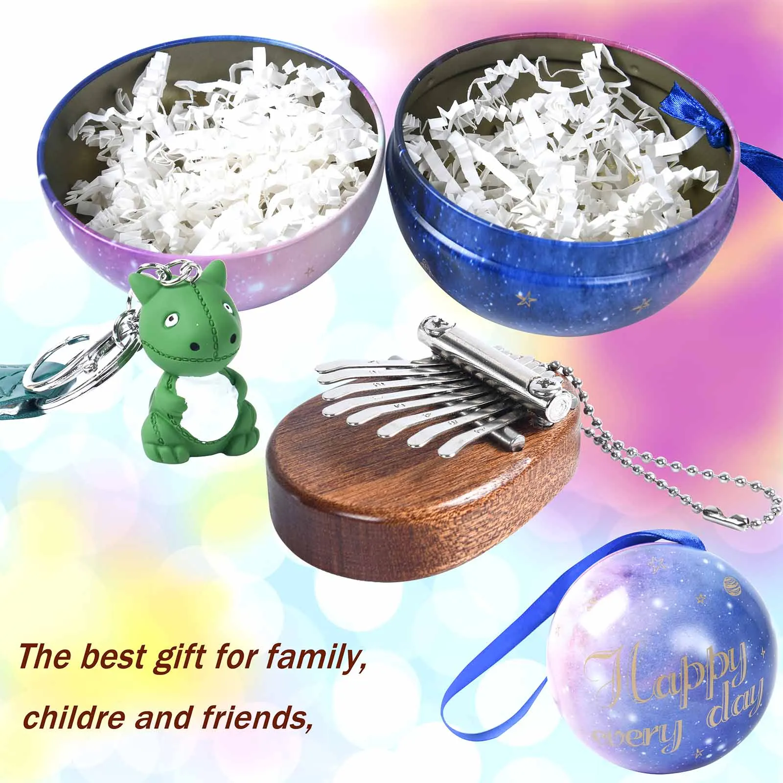 Брелок для ключей с маленьким пальцем пианино карлимба украшение в виде шара