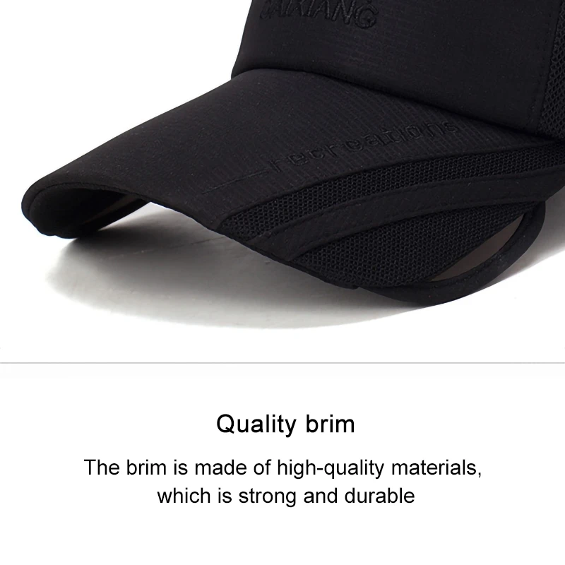 

Sunshade Cap Wide Retractable Brim Cotton Breathable Mesh Sun Hat Outdoor Fishing Camping Travel Beach Hot Style