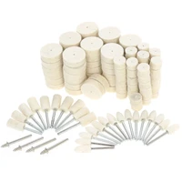 145pcs felt polishing wheel reusable 9 51325mm wool buffing pad grinding rotary tool with 18 shank connecting rod