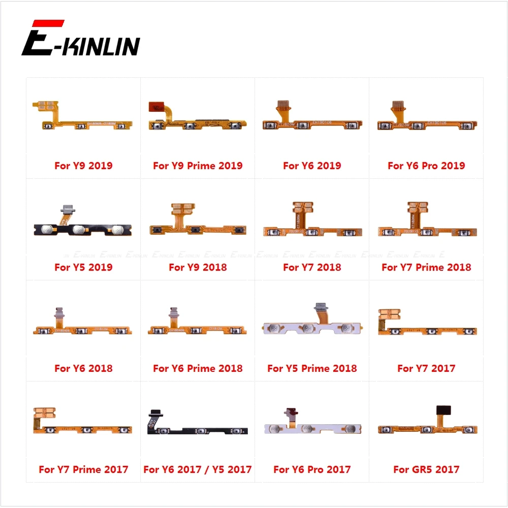 Кнопка включения и выключения питания гибкий ленточный кабель для HuaWei Y9 Y7 Y6 Pro Y5