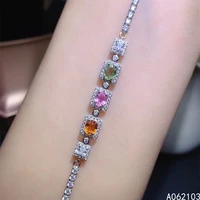 kjjeaxcmy fine jewelry 925 sterling silver inlaid natural color sapphire new women popular trendy ol style gem hand bracelet sup