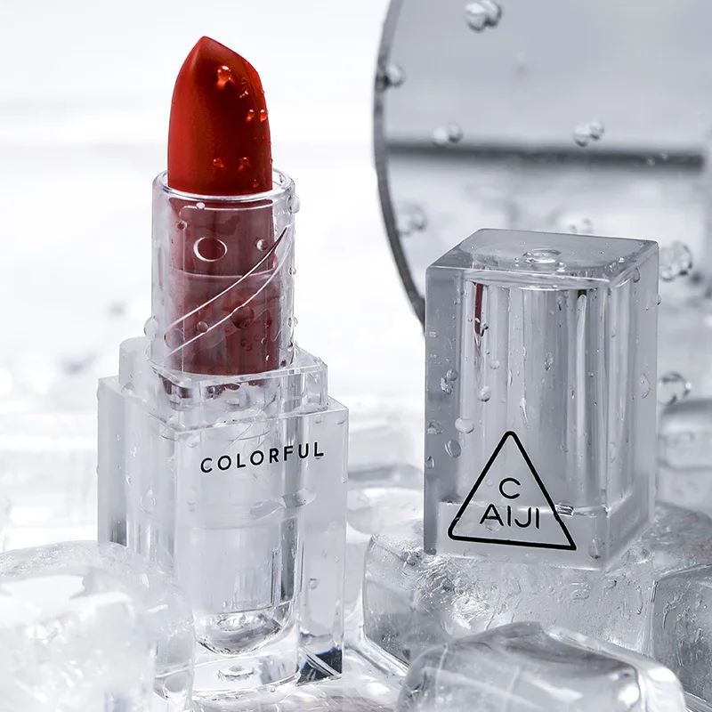 

Colorful Small Ice Cube Lipstick Velvet Matte Waterproof Sweat-Proof Easy to Color Lipstick