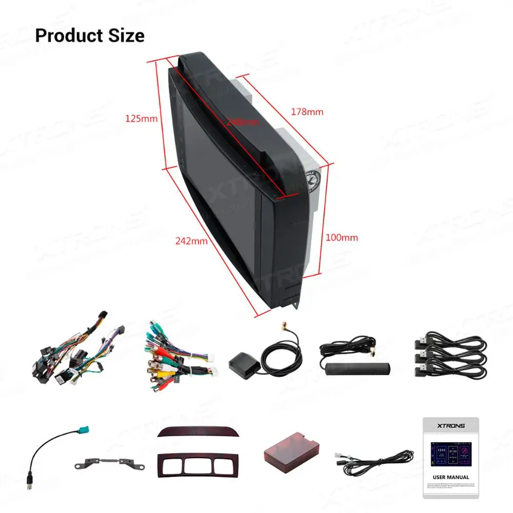 Автомобильный радиоплеер XTRONS 8 дюймов Android 10 0 Qualcomm Bluetooth 5 GPS для Mercedes Benz W220 S280 S320 S350