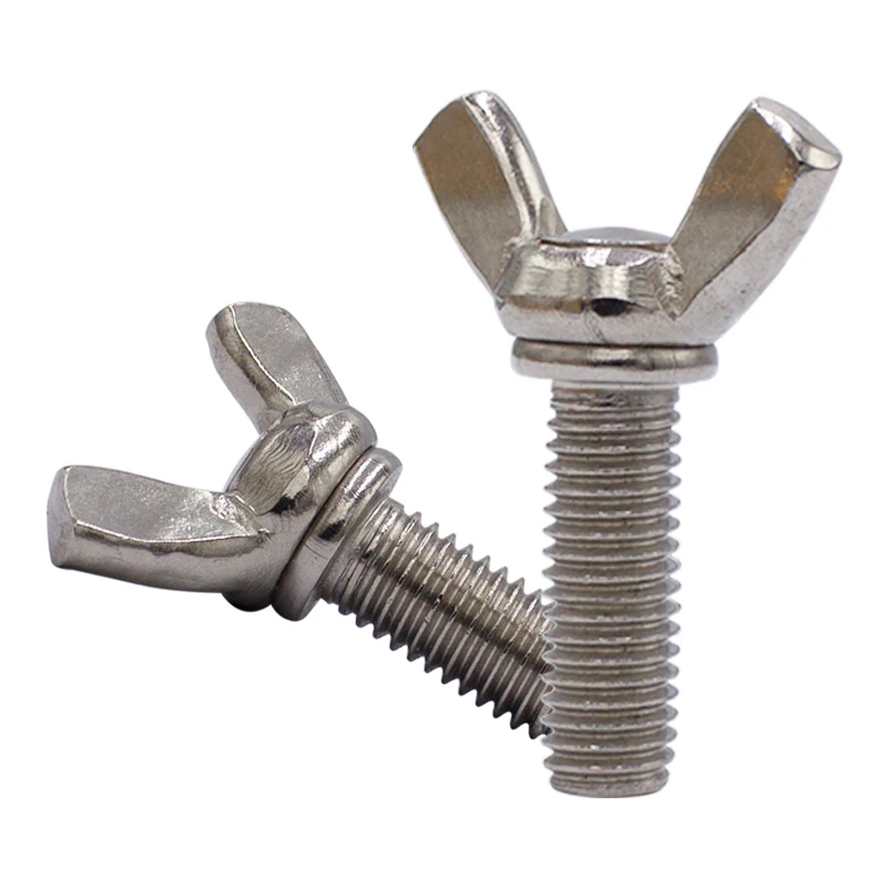 Ручная затяжка винты с крыльями бабочки болт из овечьего рога M3/M4/M5/M6/M8/M10 304